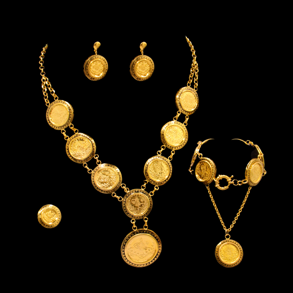 21K Gold Necklace Set